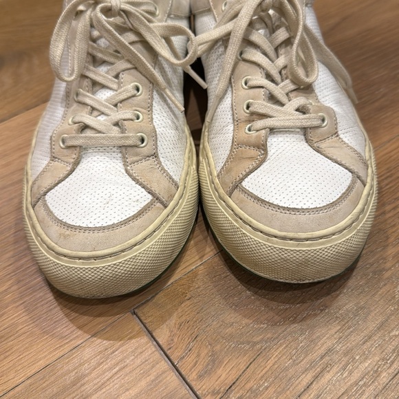 Common Projects White and Green Retro 70s Low Sneakers - Picture 8 of 10